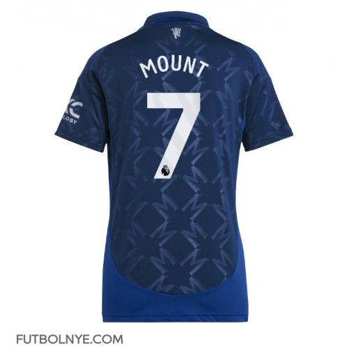 Camiseta Manchester United Mason Mount #7 Visitante Equipación para mujer 2024-25 manga corta